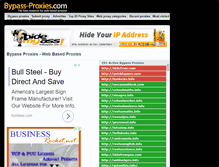 Tablet Screenshot of bypass-proxies.com